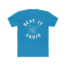 Load image into Gallery viewer, Beat It Squid! Cotton Crew Line Art Graphic Tee
