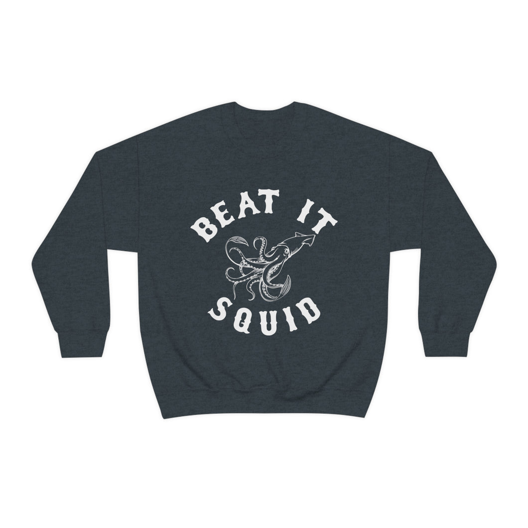 Beat It Squid! Line Art Heavy Blend™ Crewneck Sweatshirt