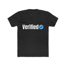 Load image into Gallery viewer, Verified Black Cotton Crew Tee
