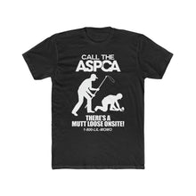 Load image into Gallery viewer, Call The ASPCA! White Font Cotton Crew Tee
