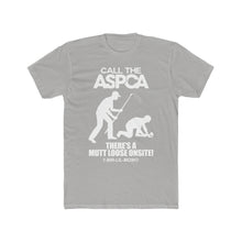 Load image into Gallery viewer, Call The ASPCA! White Font Cotton Crew Tee
