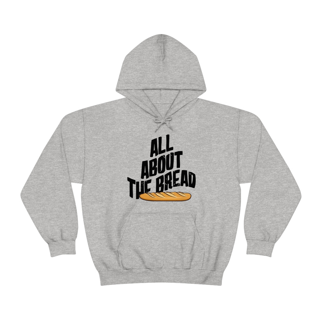 All About The Bread! Graphic White Unisex Heavy Blend™ Hoodie Sweater