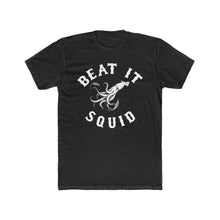 Load image into Gallery viewer, Beat It Squid! White Line Art Cotton Crew Tee
