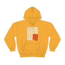 Load image into Gallery viewer, I&#39;m Out Here Dodging Rain Drops Mo! Simple Line Font Unisex Heavy Blend™ Hoodie Sweater
