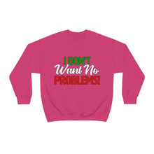 Load image into Gallery viewer, I Don&#39;t Want No Problems! Italian Edition White Unisex Heavy Blend™ Crewneck Sweatshirt
