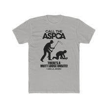 Load image into Gallery viewer, Call The ASPCA! Black Font Cotton Crew Tee
