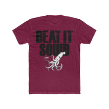 Load image into Gallery viewer, Beat It Squid! Big Block Font Cotton Crew Tee
