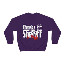Load image into Gallery viewer, There&#39;s A New Sheriff In Town! Unisex Heavy Blend™ Crewneck Sweatshirt
