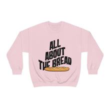 Load image into Gallery viewer, All About The Bread! Graphic White Unisex Heavy Blend™ Crewneck Sweatshirt
