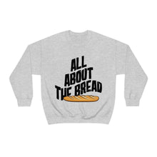 Load image into Gallery viewer, All About The Bread! Graphic White Unisex Heavy Blend™ Crewneck Sweatshirt
