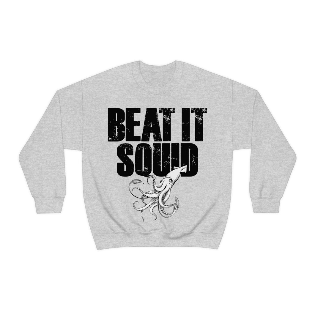 Beat It Squid! Big Block Font Heavy Blend™ Crewneck Sweatshirt