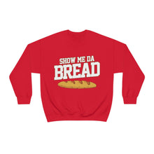 Load image into Gallery viewer, Show Me Da Bread! Block Font White Unisex Heavy Blend™ Crewneck Sweatshirt

