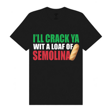 Load image into Gallery viewer, Semolina Tee - Italian (Black)
