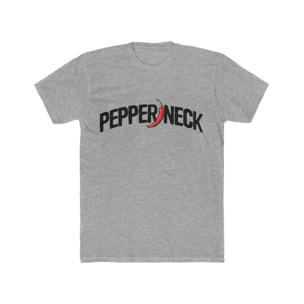 Pepper Neck! White Cotton Crew Tee